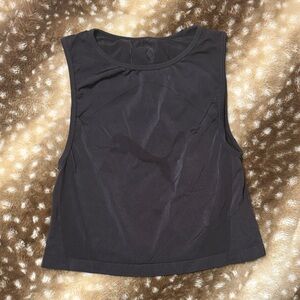 Puma Black Sleeveless Athletic Crop Tank